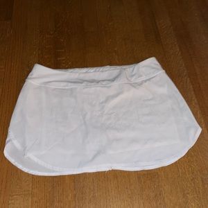 White tennis skirt!
